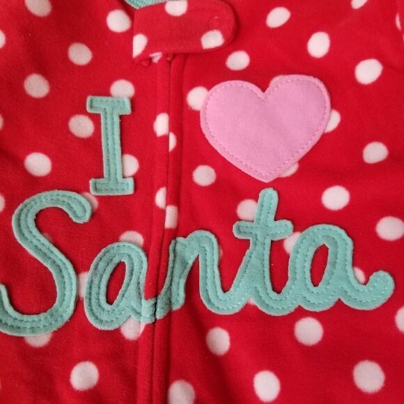 I love Santa pajamas for 12 month Old. Two per set! - Picture 2 of 5